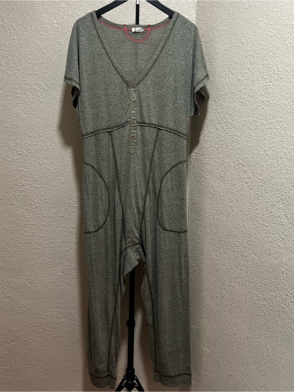 Free People Gray Jumpsuit Pajama